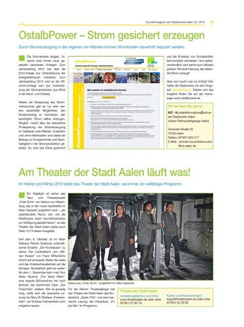 dialog 4 2012 - Stadtwerke Aalen