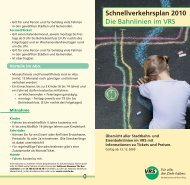 Schnellverkehrsplan 2010 Die Bahnlinien im VRS - ARLA ...