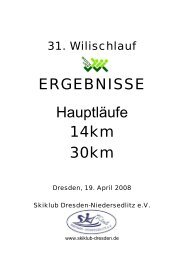 19.04.2008 - Wilischlauf - Kinderbereich des Skiklub Dresden ...