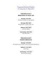 Programm Kindertreff Eppflo 07.01.- 19.03.2013