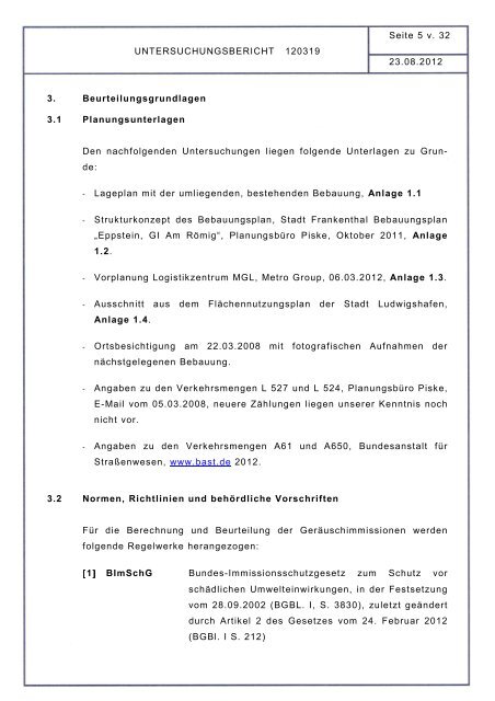 03.2 Am Römig, Abschnitt 2_Schalltechnische ... - Stadt Frankenthal