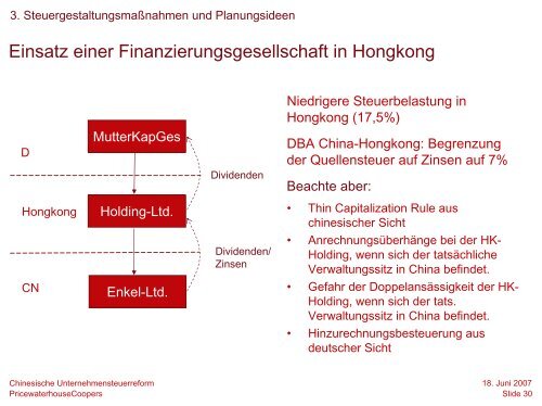 Unternehmenssteuerreform in China - IHK Frankfurt am Main