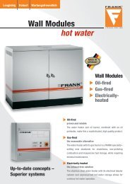 Wall Modules hot water - FRANK GmbH Hochdruckreiniger
