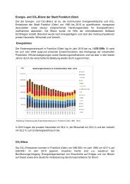 Energie- und CO2-Bilanz der Stadt Frankfurt (Oder)