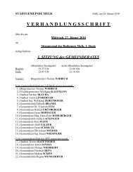 GR-Sitzung 100127 (91 KB) - .PDF - Stadtgemeinde Melk