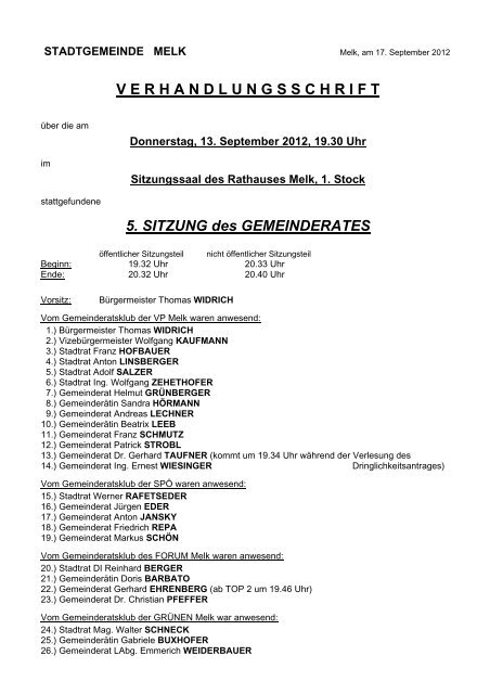 GR-Sitzung 120913 (57 KB) - .PDF - Stadtgemeinde Melk