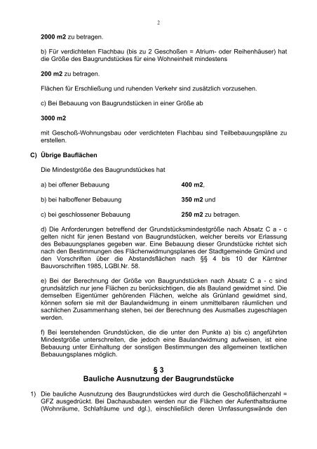 Allgemeiner textlicher Bebauungsplan kumulierte Fassung