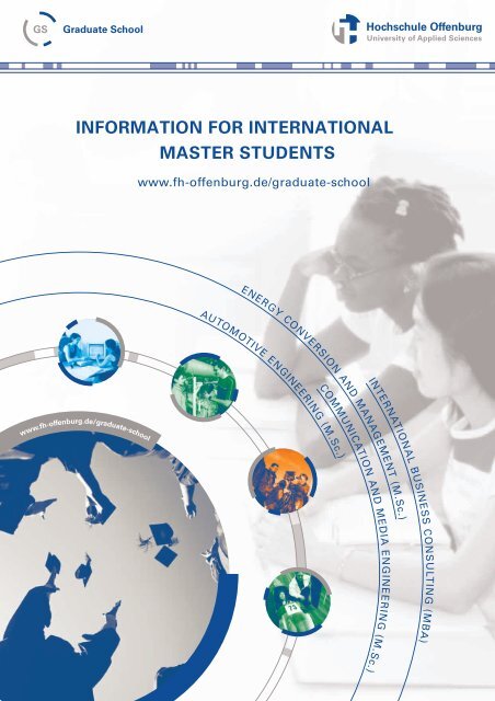 information for international master students - an der Hochschule ...