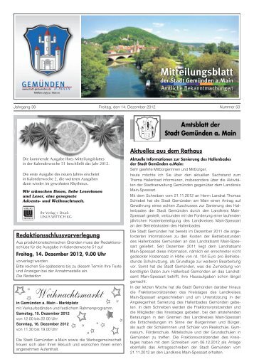 Mitteilungsblatt Nr. 50 vom 14.12.2012.pdf - Stadt Gemünden am Main