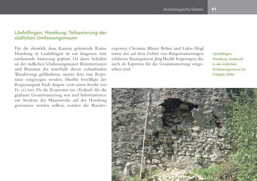 Jahresbericht 2006.indd - Archäologie Baselland - Kanton Basel ...