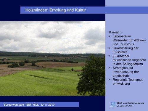 Bürgerwerkstatt ISEK Holzminden - in Holzminden