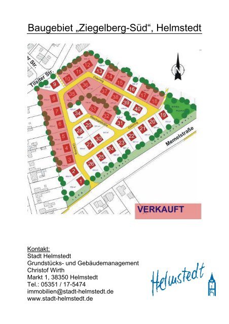 Baugebiet „Ziegelberg-Süd“ in Helmstedt - Stadt Helmstedt