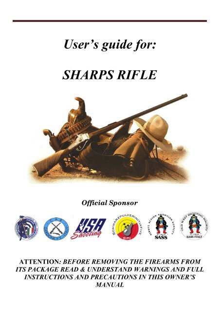 User's guide for: SHARPS RIFLE - Frankonia