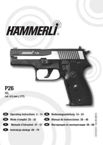 CO2 cal. 4.5 mm (.177) Operating instructions 3 - 13 ... - Frankonia