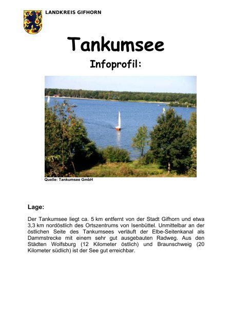 Tankumsee Infoprofil: Lage - Niedersachsen