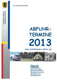 Abfuhrtermine 2013 - Samtgemeinde Boldecker Land