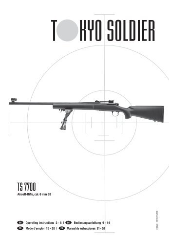 Airsoft-Rifle, cal. 6 mm BB Operating instructions 2 - Softair-Center KG