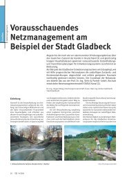 Vorausschauendes Netzmanagement am Beispiel der Stadt Gladbeck