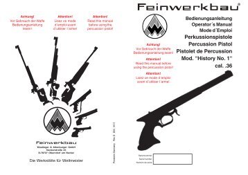 History No. 1 - Feinwerkbau