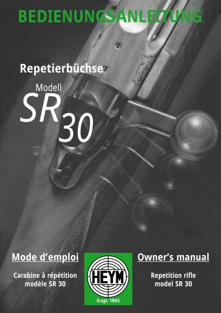 BEDIENUNGSANLEITUNG - Heym Waffenfabrik GmbH