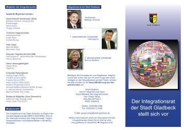Flyer des Integrationsrates - beim Landesintegrationsrat NRW