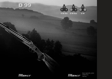 D 99 Trio D 99 Duo D 99 - Blaser Jagdwaffen