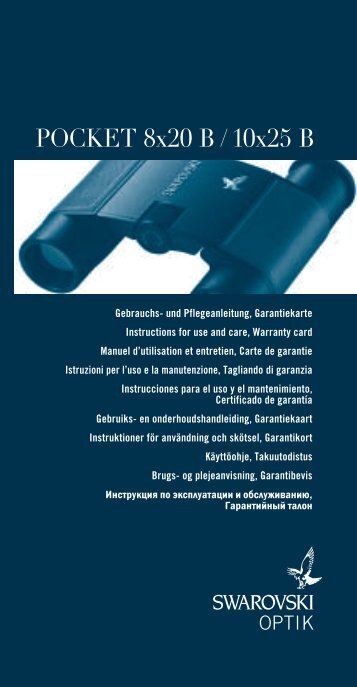 POCKET 8x20 B / 10x25 B - Frankonia