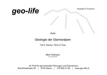 Glarner Geologie 2 Karbon & Perm - geo-life