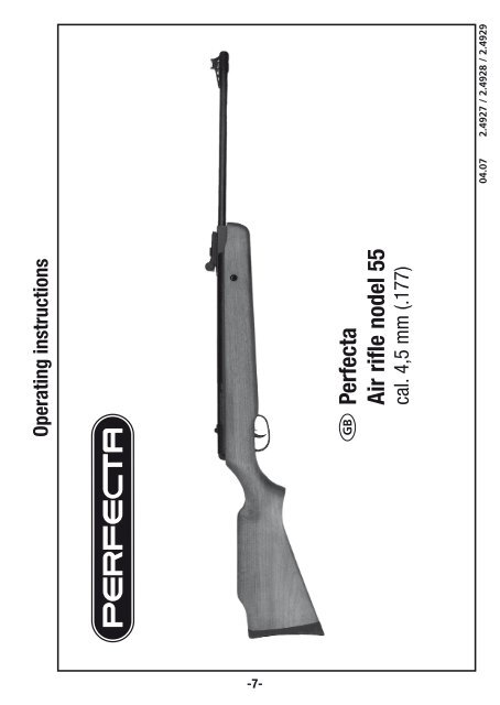 Perfecta Luftgewehr Mod. 55 cal. 4,5 mm (.177) - Umarex