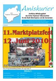 Amtliches Mitteilungsblatt des Amtes Treptower ... - Stadt Altentreptow
