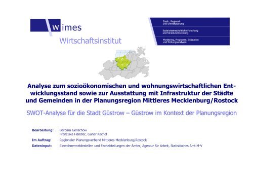 SWOT_Analyse_Stadt Güstrow - Barlachstadt Güstrow