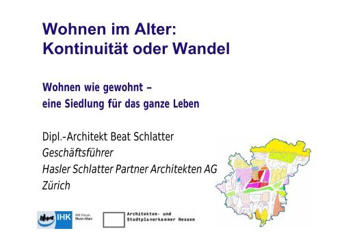 Kontinuität oder Wandel Wohnen wie gewohnt - IHK Frankfurt am Main