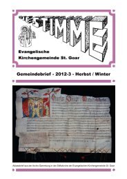 2012-3 - Herbst / Winter - Evangelische Kirchengemeinde St. Goar