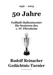 Rudolf Reinacher Gedächtnis-Turnier - 1. FC Kieselbronn