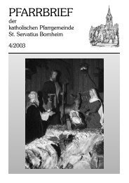 Pfarrbrief 4 2003 Fertig.qxp - St. Servatius Bornheim