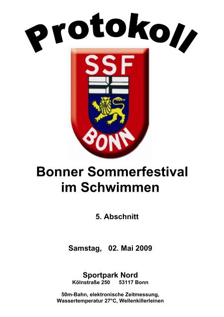 Wettkampf 29 - SSF Bonn 1905 e.V.