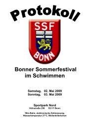 Bonner Sommerfestival im Schwimmen - WSG-Wiehl