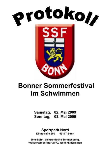 Bonner Sommerfestival im Schwimmen - WSG-Wiehl