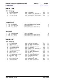 Ergebnisliste - SV 1899 Langensteinbach - Leichtathletik