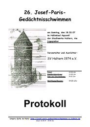 Protokoll - Alte Homepage