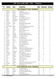 DM Kurzwaffe 2002 - 25m - Schützen