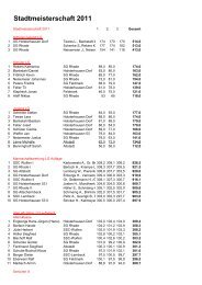 Stadtmeisterschaft 2011 - SG Feldmark IuII