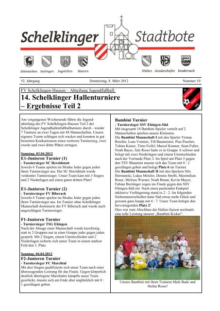 Stadtbote 10 Fv Schelklingen Hausen 1993