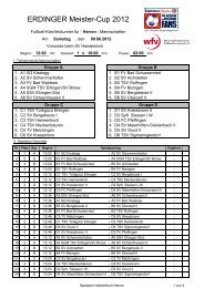 Spielplan Haisterkirch Herren - derWALDSEEer