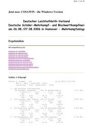 Jetzt neu: COSAWIN - Schleswig-Holsteinischer Leichtathletik ...