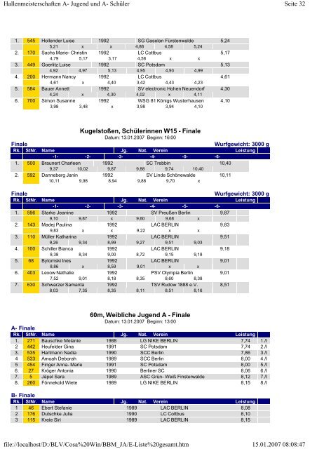 Hallenmeisterschaften A- Jugend und A- Schüler - Berliner ...