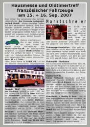 Marktschreier - Der Franzose Automobiltechnik GmbH