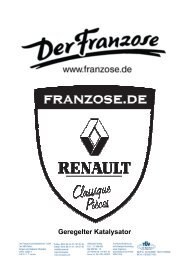 Geregelter Katalysator - Der Franzose Automobiltechnik GmbH