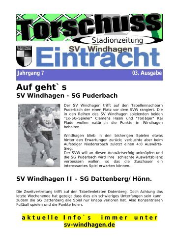 SG Puderbach - SV Windhagen