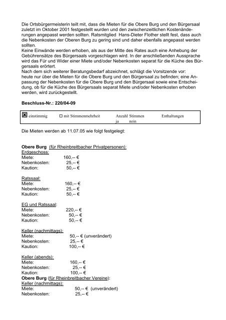 Niederschrift der Ratssitzung vom 11.07.2005